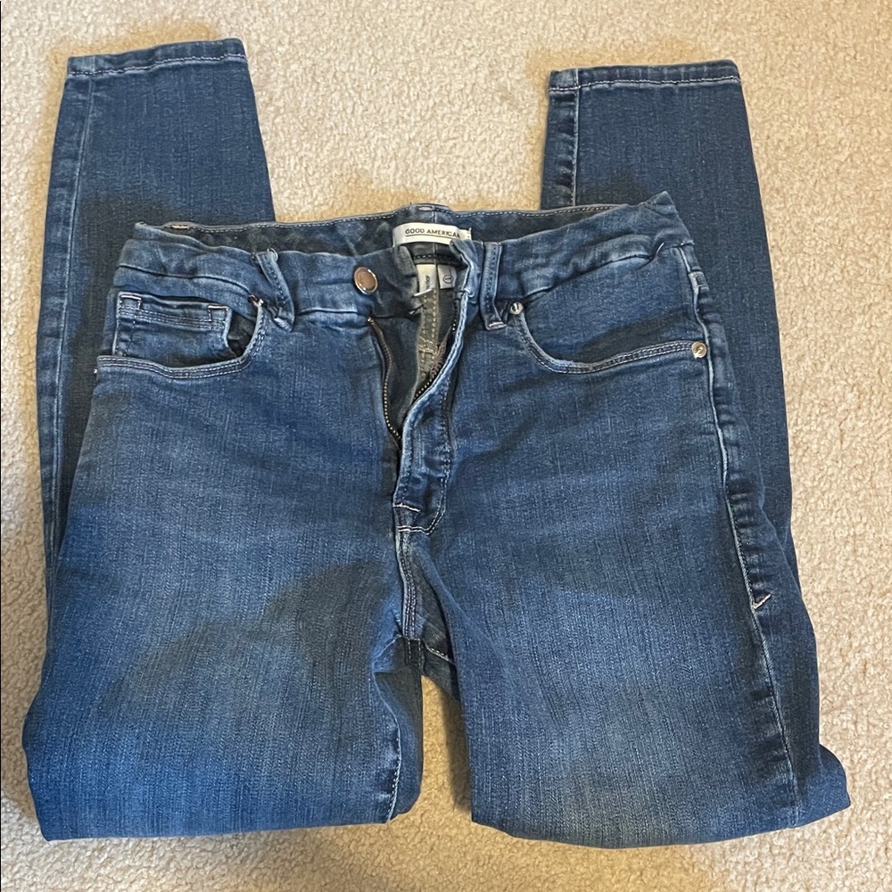 Good American Dark Blue Skinny Jeans